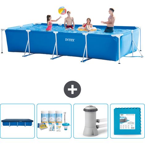 Intex Piscine Tubulaire Rectangulaire - 450x220x84 cm - 5-pièces SCB2