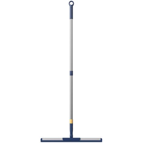 QORVA-Raclette de sol générique, raclette de douche neuve 2024, manche extensible de 107 cm, balai-serpillère raclette pour surfaces , bleu 142