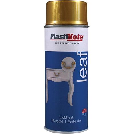 PlastiKote Leaf Spray Gold 400ml – High-Quality Metallic Finish for Craft and Decorative Projects
