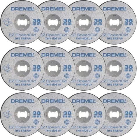 12 - Trennscheibe - Rotationsaufsatz - Metallschneiden - EZ SpeedClic-System - Für Edelstahl, Aluminium, Kupfer - Grau - 38 mm (1/5)