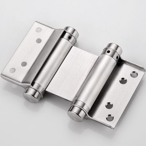 Charnières à ressort à double action de 7,6 cm (3 po) avec fermeture automatique pour portes battantes de cafés, bars et pubs, goupilles et vis incluses. (1/5)