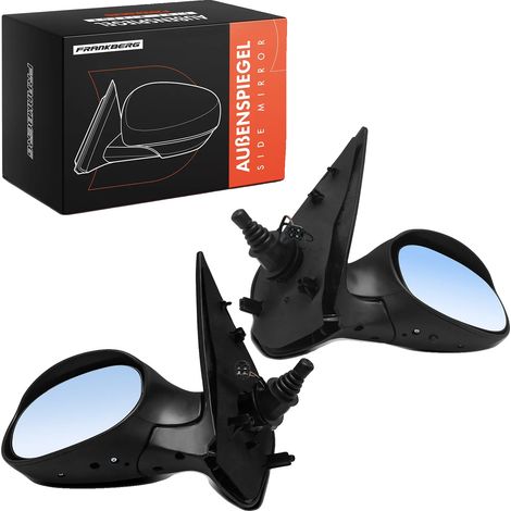 Espejo retrovisor exterior, tamaño estándar apto para espejos retrovisores exteriores, material plástico, compatible con modelos Peugeot 206, accionamiento manual, tipo espejo convexo. (1/5)