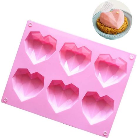 Moule à chocolat en silicone, moule de cuisson en forme de diamant 3D (1/5)