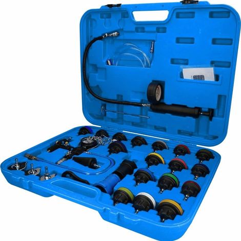 Kit diagnostico sistemi raffreddamento Brilliant Tools blu 415x470 mm