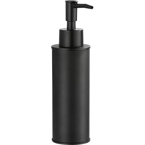 BGL Runder, schwarzer, freistehender Seifenspender, Shampoo-Spender für Bad und Küche