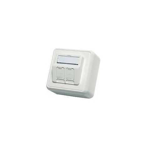 Telegärtner Modul-Aufnahme AP 80x80 2fach aws leer 100021382 (1/4)