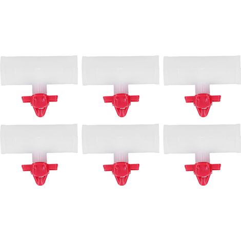 Lot de 20 abreuvoirs à tétine automatiques pour poules, avec raccords en T, pour cailles et pigeons G3/4 (1/5)