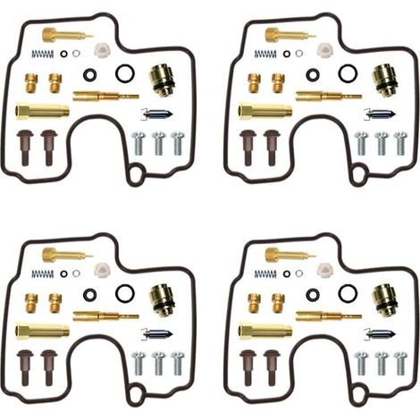 Kit de réparation de carburateur pour moto GSX-R750, quatre cylindres en ligne  Kit de base  Pour GSX-R750  quatre cylindres en ligne  gicleurs en laiton  joints en nitrile  pièces en POM  résistant à