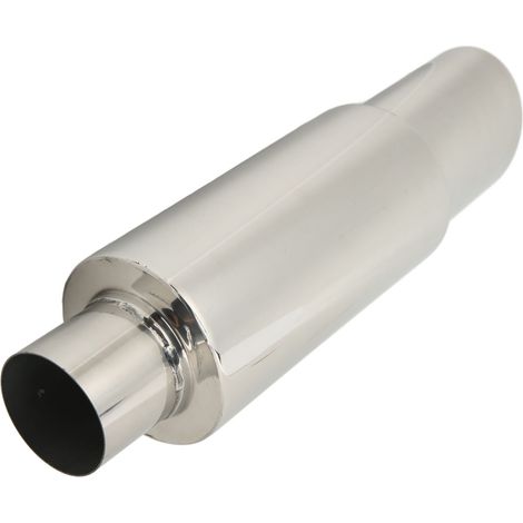 Silencieux d'échappement droit inoxydable, son profond universel pour voiture, ligne sportive, compatible auto, sortie directe (1/5)