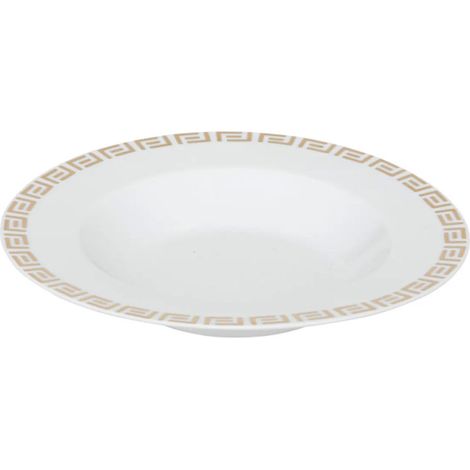 Lot de 6 Assiettes Creuses "Aya" 22cm Blanc