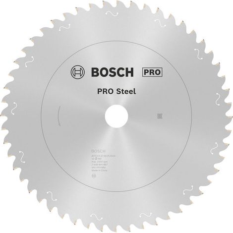 Bosch PRO Steel Circular Saw Blade Corded 254 x 2.2 x 25.4 mm T52 2608844867 (1/5)