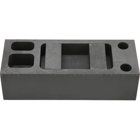 Moule à lingot en graphite, double face 4 cavités, excellente conductivité thermique, pour fonte et création de bijoux, moule de coulée réutilisable (1/5)