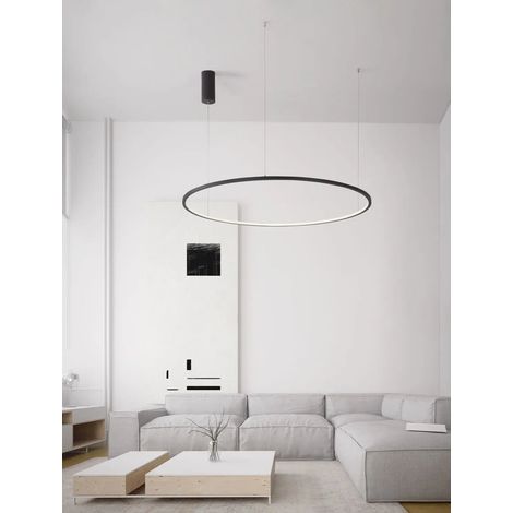 [NEUWERTIG] B-Ware Nova Luce Pendelleuchte Hängeleuchte Tarquin Led Schwarz Warmweiß Dimmbar