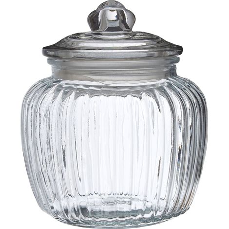 Premier Housewares Vintage Design Glass Storage Jar - 1320ml (1/5)