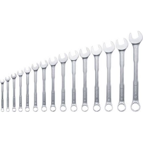 Bosch - Set di chiavi ad anello a cricchetto da 15 pezzi 1600A02Z9E (1/5)