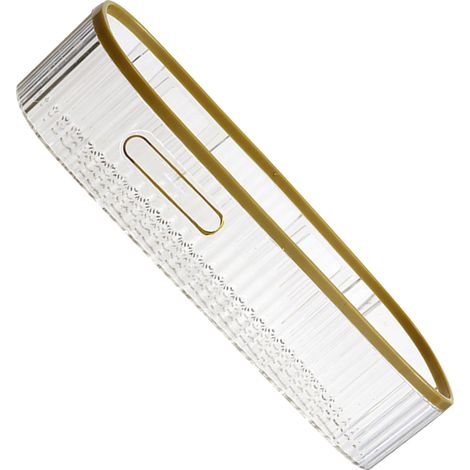 Étagère de rangement de luxe pour salle de bain/toilettes, étagère murale sans perçage pour toilettes, lavabo et cuisine - longue et transparente. (1/5)