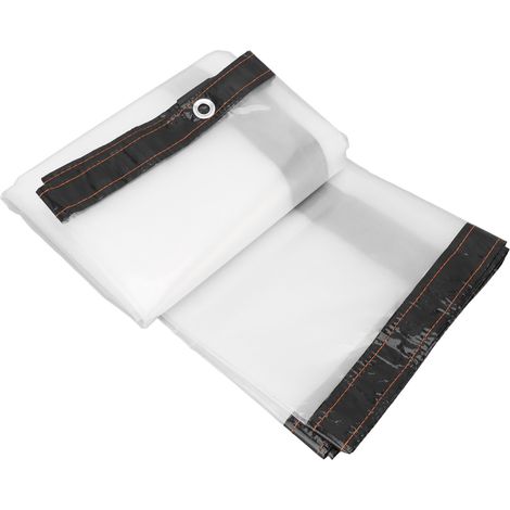 Bâche transparente, protection contre le froid, jardin, protection contre la pluie, bâche en polyéthylène transparent, couverture végétale, 2 x 2,5 mètres (1/5)