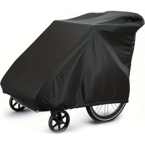 Housse de remorque de vélo imperméable, Housse universelle pour remorque pour chien, Housse de remorque de vélo imperméable, Tissu Oxford 210D imperméable et coupe-vent (1/5)