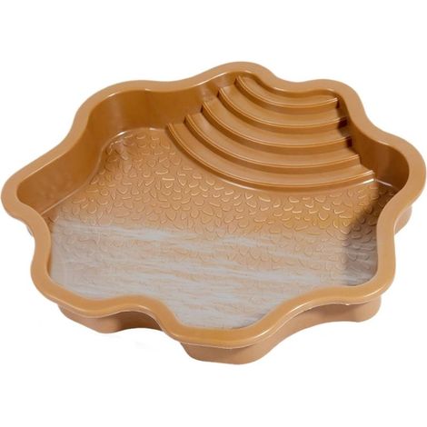 Piscine de Bain pour Reptiles – Mangeoire d'eau pour Tortue avec Rampe – Accessoires pour Habitat de Reptile pour Salamandre, Dragon Barbu, lézard, Grenouille, Serpent, Gecko