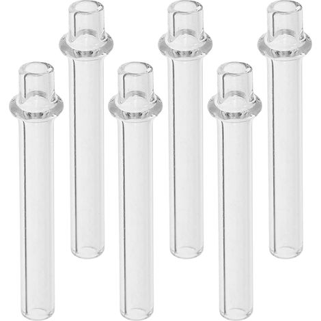 6 Pièces Porte-mèche en Verre pour Lampe à Huile, Support Résistant Haute Température, Remplacement Facile, pour Lampes à Huile en Verre la Maison Laboratoire (1/5)