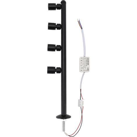 [Spotlight de Cabinet] [Lumières LED à 4 Bras Adjustables] Spotlight LED pour Display de Bijoux, avec Projecteurs en Aluminium et Lumière Douce pour la Maison (1/5)