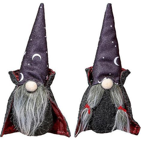 Lot de 2 gnomes d'Halloween pour décorations d'Halloween (1/3)