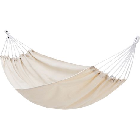 Hamac d'extérieur renforcé anti-renversement pour la maison, le dortoir, le camping d'été, beige double 190 x 150 cm/74,8 x 59,1 pouces (1/4)