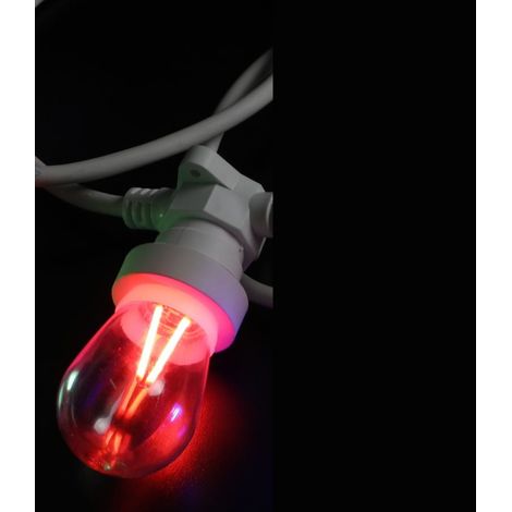 LAMPADINA GOCCIA LED ROSSO 2 WATT E27