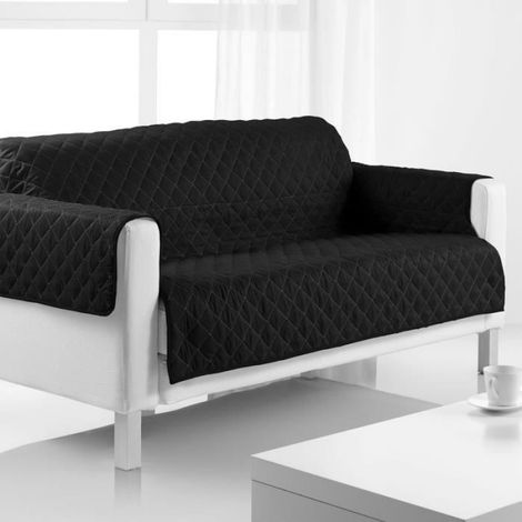 PROTEGE FAUTEUIL ET CANAPE Les Ateliers du Linge 175 X 210 NOIR (1/4)