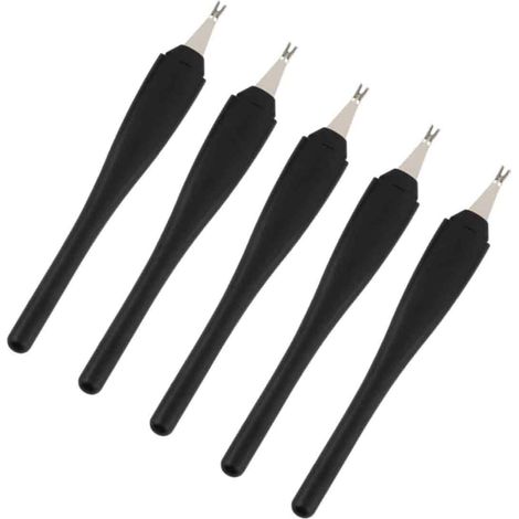 Outils Manucure - 5 Pièces En Acier Inoxydable - Pousse-Cuticules Et Écarteur De Peau Morte - Pour Salon Et Maison - Lot Complet