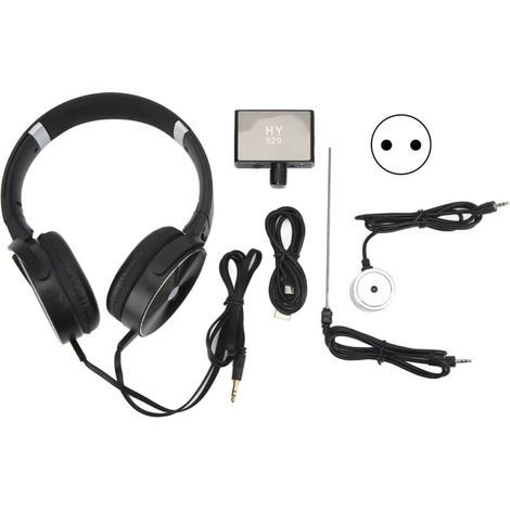 Détecteur de fuite de conduites d'eau souterraines, intensificateur de son haute résistance amélioré avec casque AC100-240V pour la construction de sites, prise UE