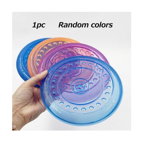 Frisbee de 15 cm, adapté à l'entraînement des chiots, frisbee flottant interactif d'extérieur pour petits chiens (une seule pièce). (1/5)