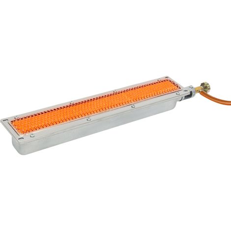 Bruleur ceramique infrarouge gaz bruleur rectangulaire barbecue gaz rechaud Grill universel pour camping 41x8cm (1/5)