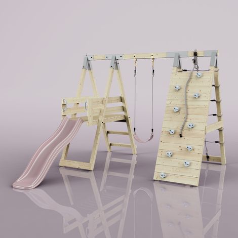 Structure à grimper PolarPlay Pingouin Rosa 288 x 370 cm