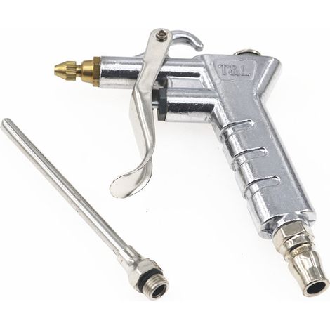 Pistolet de Soufflage Haute Pression avec Buse en Laiton Réglable - Soufflette Pneumatique pour Dépoussiérage - Pistolet à Air Comprimé pour Atelier Mécanique (1/5)