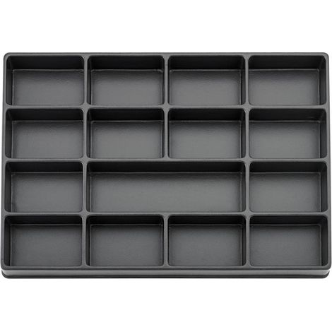 Module d'outils 3/3 vide 15 compartiments plastiqueFORTIS