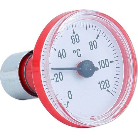 Thermometer mit Steckvorrichtung - Skala rot