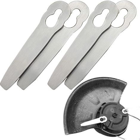 4 lames métalliques de rechange compatibles avec les coupe-bordures PolyCut 2-2 Polycut 3-2, FSA 45,D 57, FSE 52, robustes et ne se brisant pas Couteaux de coupe Accessoires pour coupe-bordures sans f