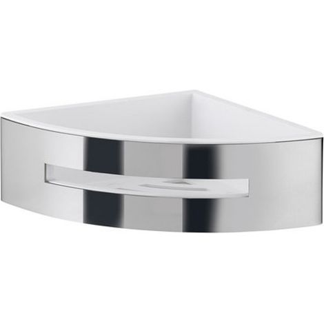 GEDY 77802300000 POSEIDON Portaobjetos Angular Cromo Blanco - ref: 77802300000 (1/2)