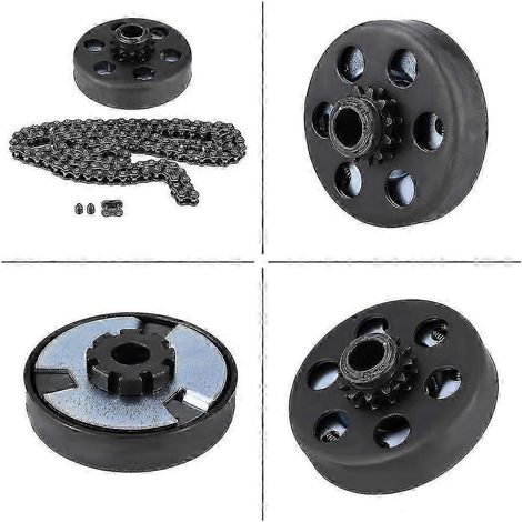 Embrayage centrifuge à alésage de 3/4 pouce avec kit de vis à chaîne 12 dents n° 35 pour karting et mini-moto 6,5 CV - En stock (1/5)