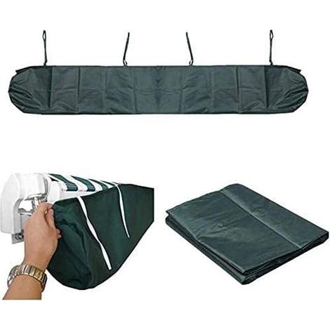 1 auvent de jardin vert 3M, sac de rangement anti-UV et anti-poussière