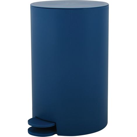 Pattumiera bagno 3 Lt blu scuro con apertura a pedale Orbix (1/4)