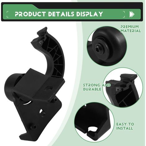 1. Color: Black Materials: Metal and plastic Hood handle bracket Hood release LR153--DTEKGAZ (1/5)
