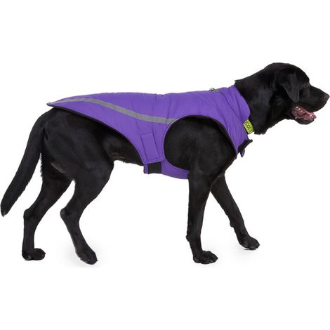 Manteau Pour Chien - Polaire Chaude Résistant Au Vent Et Neige - Bandes Réfléchissantes - Taille Unique (1/5)