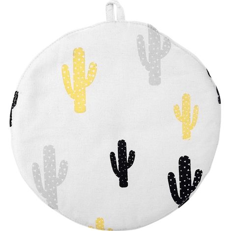 Tapis De Table Rond Imprimé Cactus - Protection Thermique Anti-Dérapant En Lin Et Coton - Pour Cuisine Et Salle À Manger - 25 Cm (1/5)