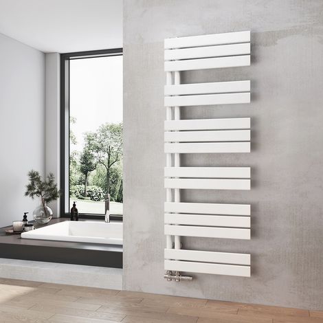Heilmetz Radiador de Baño Blanco Secatoallas Calentador 500 x 1385 mm Radiador de Baño Calentador de Toallas