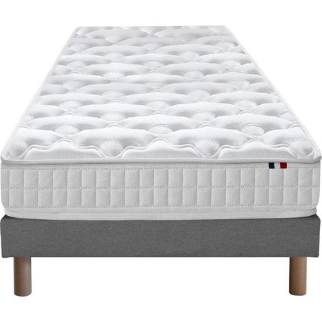 Pack literie complet ASTRE : matelas sommier couette et oreillers made in France 90 x 190 cm (1/5)