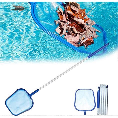 Filet de sécurité pour piscine, filet de surface à mailles fines, filet de sécurité pour surface de piscine, kit d'entretien de piscine robuste adapté aux piscines, spas et bassins. (1/5)
