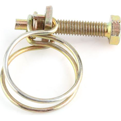 Colliers de serrage 10 pcs Réglable Double Fil Tuyau D'eau Barb Collier De Pince Pince À Cerceau Plomberie Attache 29mm 25-29 (1/5)