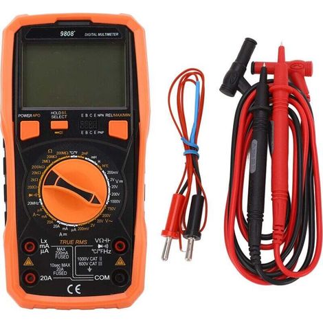LCD Digital Multimeter Measures Voltage Current AC DC Resistance Inductance Capacitance 2000uF 20MHz (1/4)